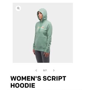 NWT GRUNDENS  Womens‎ Script Hoodie Pullover Sweatshirt Comfy Casual Athleisure